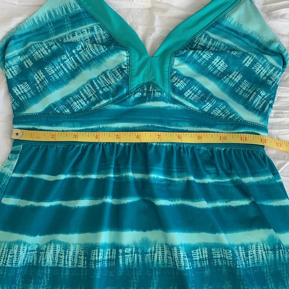 THE NORTH FACE Women’s‘Echo Lake’ Halter Dress UPF 50 Aqua Stripes‎ Beach S/P - Picture 12 of 14